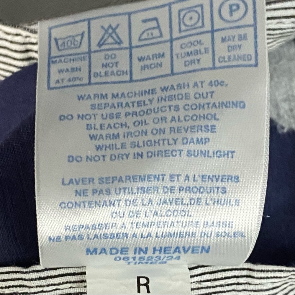 Ted Baker London Men’s Flat Front Navy Blue Chino Pants Size 34x32 - Picture 10 of 10